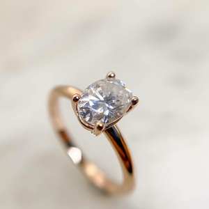 5x7mm corte ovalado blanco CZ plata anillo de compromiso solitario mujeres clásico promesa boda aniversario joyería proveedor - Product Image 2