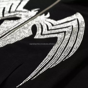 Sweat à capuche en polyester de haute qualité pour hommes avec de nouveaux designs à la mode, tenue décontractée et cool à porter, imprimé en mousse personnalisé pour la saison hivernale - Product Image 4