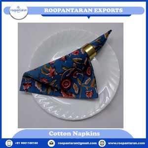 Nouveauté, serviette de table élégante en lin, faite à la main, imprimée à la main, en pur coton, serviette de table moderne pour la salle à manger, approvisionnement en vrac - Product Image 4
