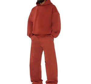 Pantalon de survêtement en coton lavé de haute qualité personnalisé 2 pièces ensemble pour hommes survêtement sweat à capuche et jogging ensemble pulls à capuche surdimensionnés - Product Image 6