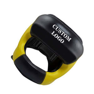 Protège-tête en cuir léger de haute qualité, impression de logo personnalisée, nouveau design, vêtements de boxe et de combat en vente - Product Image 2