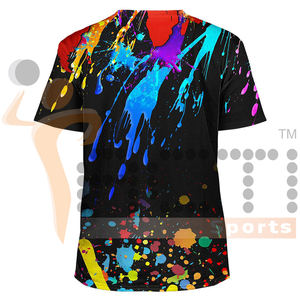 Nouveau Style t-shirts hommes Logo personnalisé imprimé multicolore hommes t-shirt séchage rapide respirant en gros t-shirt hommes - Product Image 2