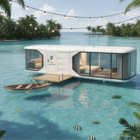Maison préfabriquée de luxe en conteneur, capsule portable pour une vie moderne et écologique