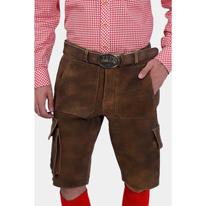 Custom Made Men's Oktoberfest Bavarian <b>Shorts</b> New Fashion Dark Color Leather Apparel Lightweight High Embroidered for Adults - Product Image 3