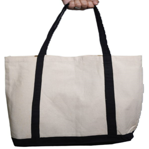 Bolsas de lona de algodón orgánico Premium Logotipo impreso personalizado Reutilizable Reciclable Personalizado Compras en la playa Características promocionales - Product Image 4