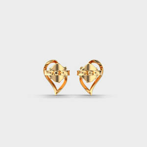Pendientes de Diamantes Creados en Laboratorio con Diseño de Corazón, Certificados por IGI, Hechos a Medida, Oro Sólido de 9K en Rosa y Amarillo, para Regalos de Aniversario o Fiesta - Product Image 4