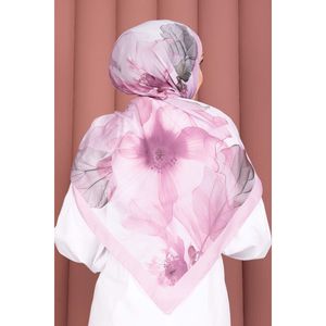 Écharpe en fourrure rose à motif de roses, série élégante de châles avec un magnifique design floral - Product Image 3