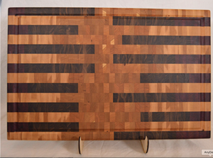 Tabla de Cortar Cuadrada de Madera de Acacia Ecológica de 16 Pulgadas, Juego de Tablas de Cortar con Mango de la India - Product Image 2