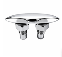 Émerillon de quai escamotable dissimulé en acier inoxydable 316 avec boulon traversant pour yacht, bateau rapide, matériel d'amarrage marin