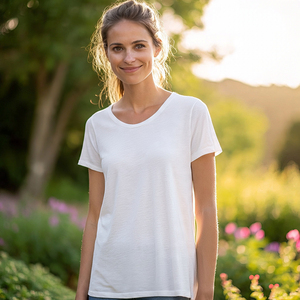 T-shirt d'été surdimensionné femmes en gros 100% coton Polyester T-Shirt dames Jogging épaule tombante T-Shirt femmes - Product Image 3