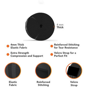 Attelles de genou pour la musculation, soutien pour la musculation, attelles de genou réglables pour le sport, sangles de soutien pour le genou pour la musculation - Product Image 3