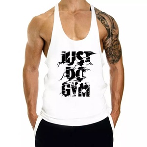 GAF Wholesale Sleeveless Sportswear Singlet Plus Size Workout Fitness <b>Gym</b> Tank Top <b>Man</b> Solid Sport <b>Vest</b> - Product Image 2
