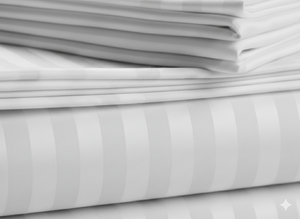 Ensemble de draps en satin rayé en gros, literie en microfibre haute densité, motif rayé élégant, draps de lit doux pour la chambre à coucher - Product Image 3