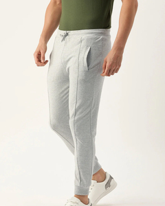 Joggers informales modernos para hombre, silueta elegante, cierre de cintura elástica estirable, ideal para atletas de todos los días con patrón recto - Product Image 1