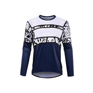 Maillot de VTT de sport pour homme, respirant et respirant, lavable et sans décoloration, maillot de cyclisme tout-terrain, grande taille, imprimé - Product Image 1