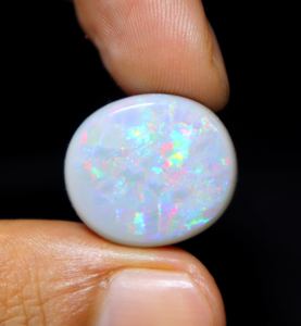 อัญมณีโอปอลทรงหลังเบี้ย24กะรัตจากออสเตรเลียอัญมณีทรงวงรีทรงหลวมสำหรับการทำเครื่องประดับ - Product Image 5