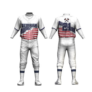Ensemble de Tenue de Baseball Personnalisée pour Hommes Respirant Séchage Rapide 100% Polyester Vêtements de Sport de Haute Qualité pour le Softball - Product Image 1