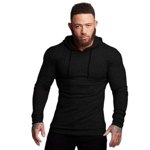 Sudadera Deportiva de Invierno para Hombre, Corte Regular, Manga Larga, Bordada, Secado Rápido, Transpirable, Elástica, de Punto, para Gimnasio y Fisicoculturismo - Product Image 1