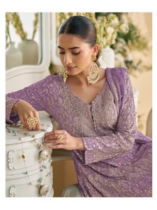 Exclusivo Georgette con bordado de lentejuelas Salwar Suit Mujer Moda Compras en línea al precio más bajo Fabricante de Surat - Product Image 2