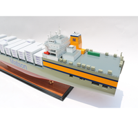 LURLINE 100cm MODÈLE DE BATEAUX EN BOIS/CARGO/PORTE-CONTENEURS/NAVIRES COMMERCIAUX/ARTISANAT