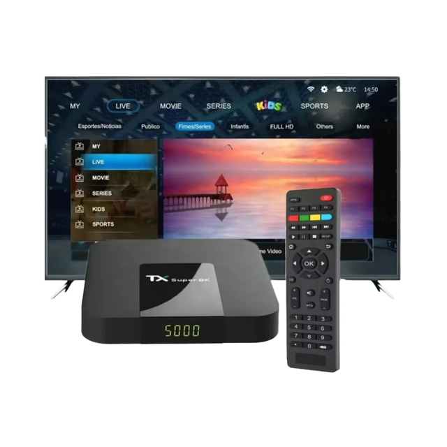 2026 New Ultra High Definition 8K 60fps Ott Iptv Box Stable Dual Streaming Tv Set-top Receiver with 2G 16G Storage Analog Type