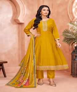 VICHITRA ATTRACTIF DE BRODERIE EN BAS AVEC DUPATTA FORMAL WEAR VÊTEMENT ETHNIQUE À PRIX DE GROS - Product Image 5