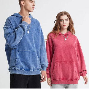 Sweat à capuche pour homme Hip Hop prix vente en gros Sweat à capuche vieilli lourd Design Acid Wash Sweat à capuche avec logo de marque personnalisé pour homme - Product Image 6