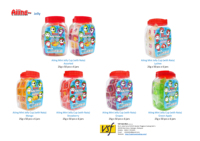 Aiiing Fruit Jelly Cups 110g x 6 Cups x 16 Pakketten - Nata De Coco Aardbei