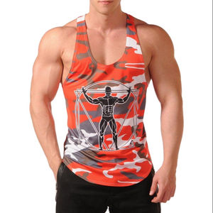 Camiseta Deportiva sin Mangas para Hombre, Personalizada con Impresión, de Algodón/Poliéster, Estilo Casual, Tejida, Ecológica, Precio al por Mayor - Product Image 6