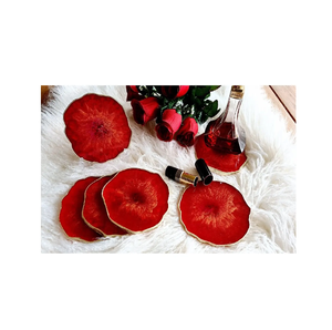 Posavasos de resina epoxi para regalo, vajilla, Decoración de mesa, posavasos de resina de té personalizado para la venta - Product Image 3