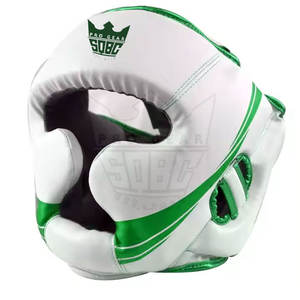 Protège-tête de boxe en cuir avec logo personnalisé - Léger, confortable, respirant, design personnalisé pour l'entraînement de boxe - Product Image 2