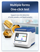Machine économique de test de l'or par spectrométrie XRF |   Analyseur multi-éléments à double protection de sécurité pour Au Ag Pt Pd Ir Cd