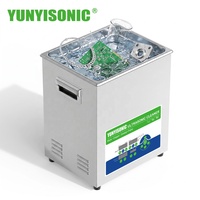 Limpiador Ultrasónico Yunyi de 14L y 400W con Cuatro Frecuencias (25, 50, 80, 120 kHz), Acero Inoxidable, con Cesta de Limpieza, para Desengrasado Farmacéutico