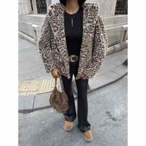 3098 HOODED <b>LEOPARD</b> <b>FUR</b> - - Product Image 1