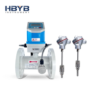 Débitmètre ultrasonique monté sur pipeline d'huile hydraulique diesel à auto-diagnostic haute température avec RS485 Modbus