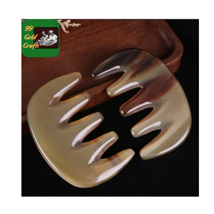 Peine de Cuerno de Búfalo con Forma de Dos Pájaros, Ecológico y Moderno para el Cuidado del Cabello y Cuero Cabelludo - Peine Natural Hecho a Mano para Aliviar el Estrés - Product Image 4