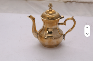 Elegante perilla y mango a precios al por mayor Venta caliente de lujo latón macizo de alta calidad 2 tonos acabado tetera - Product Image 4