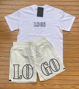 Ensemble 2 pièces homme été 2025 en coton 100% séchage rapide – Chemise et short – Vente en gros - Product Image 5