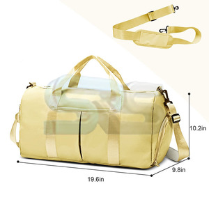 Logo personnalisé élégant sac polochon imperméable Polyester sac de voyage de gymnastique 2025 grande capacité léger Fitness extérieur sac polochon - Product Image 2