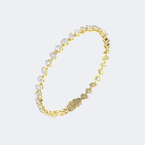 Bracelet tennis 5.00CTW aux formes variées - Product Image 1