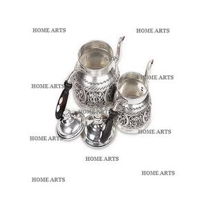 Juego de 2 hervidor de té de café de aluminio forma redonda hervidor de té y café de tamaño personalizado para proveedor mayorista - Product Image 5