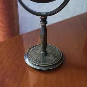 Reloj de escritorio de latón marítimo Victorian London Nautical Anchor Dial - Product Image 2