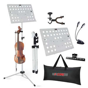 5 Core Music <b>Stand</b> Adjustable <b>Desktop</b> Book <b>Stands</b> Portable Sheet Holder All Metal Foldable Bookstand - Product Image 1