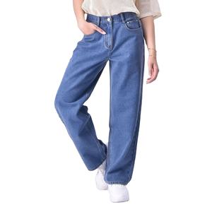 กางเกงยีนส์สีดำวินเทจคุณภาพพรีเมียมทรงหลวมขากว้างสำหรับผู้ชาย สไตล์ลำลอง ซักล้างแล้ว เหมาะสำหรับฤดูหนาวและฤดูใบไม้ร่วง สวมใส่ได้ทั้งในเมืองและนอกเมือง - Product Image 5