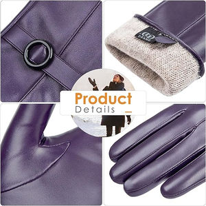 Guantes de trabajo de piel de oveja impermeables de invierno para hombre, los mejores mitones de moda al por mayor hasta la muñeca para uso diario para la temporada de verano - Product Image 5