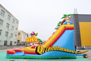 Sân sau ngoài trời thương mại trượt nước Inflatable hồ bơi chống cháy tobogganing sân chơi cho người lớn trẻ em - Product Image 2