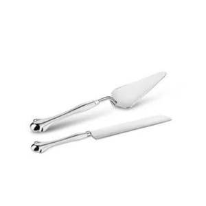 Ensemble de spatules à gâteau en acier inoxydable au design moderne avec poignée élégante pour les tables de desserts et les fêtes - Product Image 1