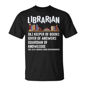 Camiseta Promocional Personalizada con Definición de Bibliotecario - Product Image 1