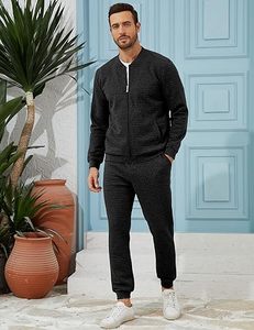 Survêtements pour hommes Full Zip Pullover et pantalons de survêtement baggy avec poches - Product Image 6