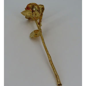 Cadeau romantique, rose véritable plaquée or 24 carats pour la Saint-Valentin, la fête des mères, les anniversaires et les mariages, décoration de luxe pour la maison en vente - Product Image 4